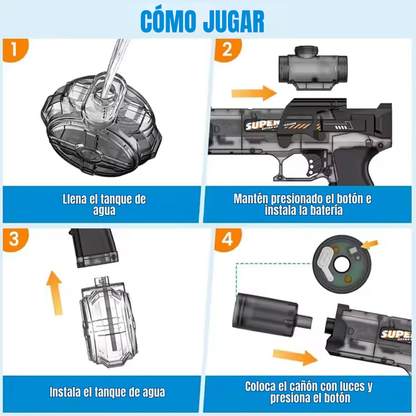 GlowShot – Pistola Automática con Luces